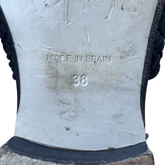 Loewe Black Leather Mules Flats Slip On Size 38 Pointed Toe Designer Old Money - Picture 13 of 13